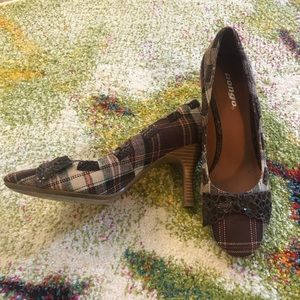 Plaid Bow Heels by BONGO